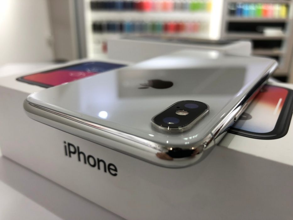 iPhone X 64GB (Silver) Neverlock. Гарантія !