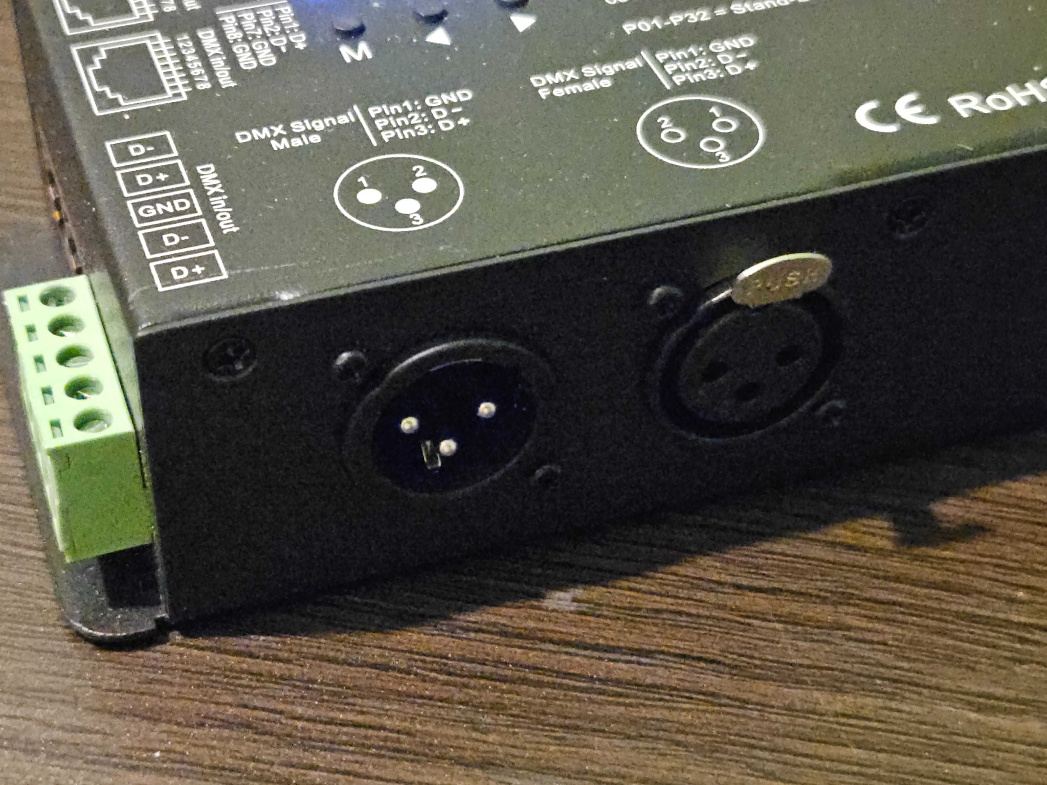 Dekoder SPI DMX512 RGB do taśm cyfrowych LED 5-24V DC RJ45/XLR3 DSA