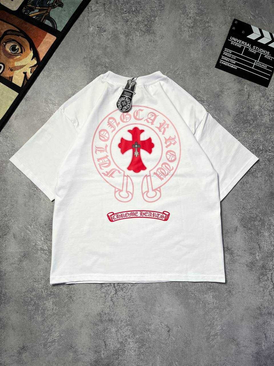 Біла Футболка Chrome Hearts з бірками (Хром Хартс)
