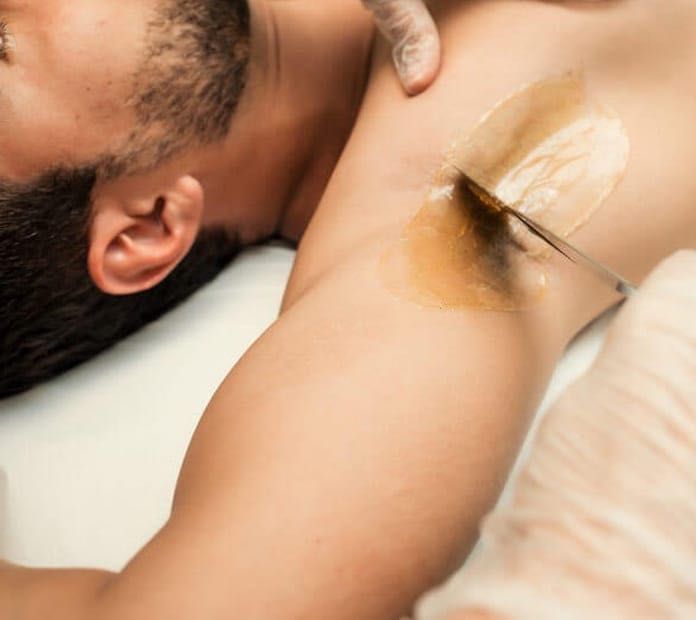 Depilação masculina a cera , máquina de aparar e laser