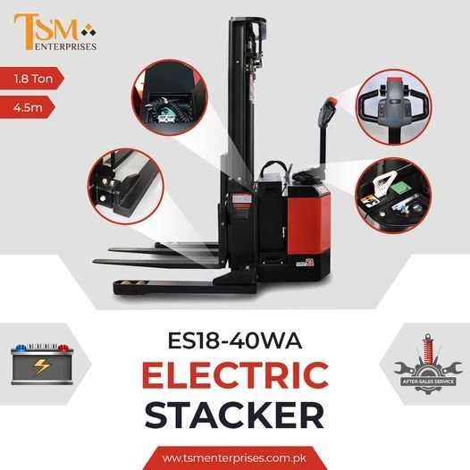 Штабелер, EP ES18-40WA, 1.8т, 4.5м, Li-Ion 280Ah гарантія 10.000 годин