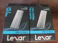Карман Lexar E350 для SSD M.2 NVMe SATA USB 3.1 Gen 2 10Gbps