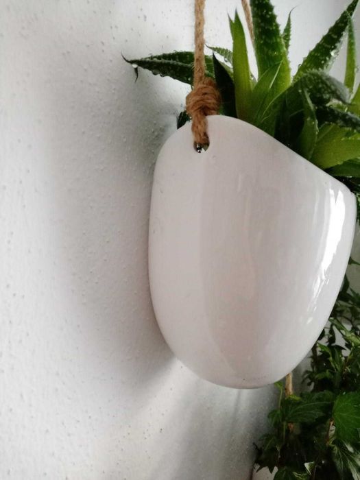 Zestaw 3 doniczki wiszące na kwiaty dekoracja dom na ścianę kwiaty