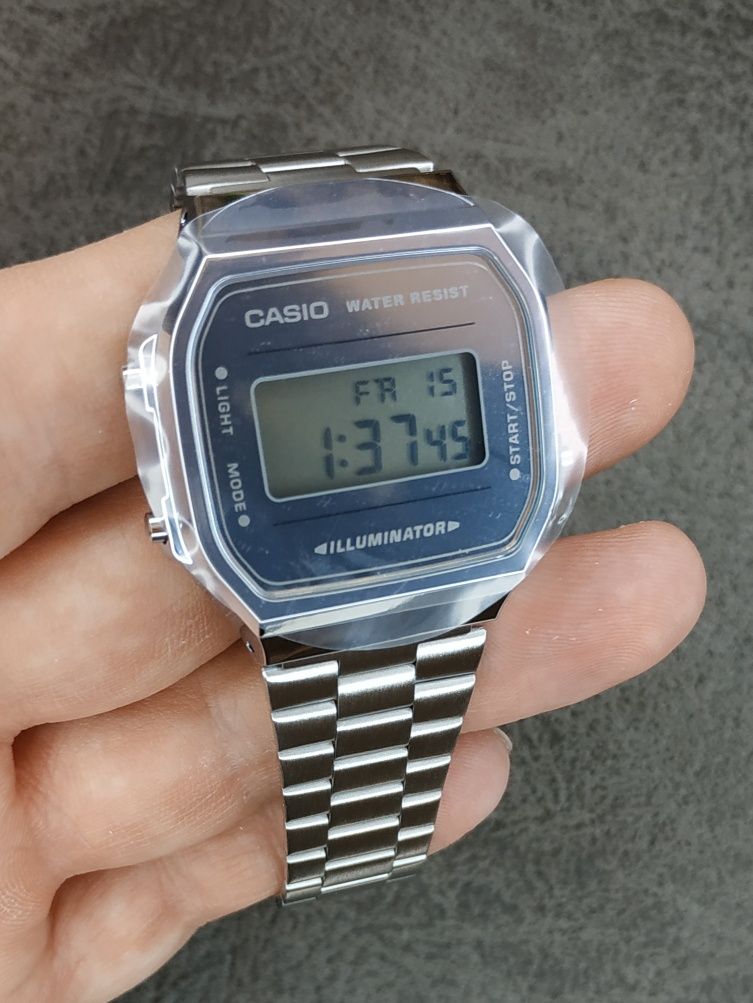 Часы Casio A168WEM-7EF Гарантия Оригинал Новые Касио Кварцевые часы