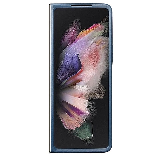 Etui Guess 4G Triangle Strass na Samsung Galaxy Z Fold 5 - niebieskie