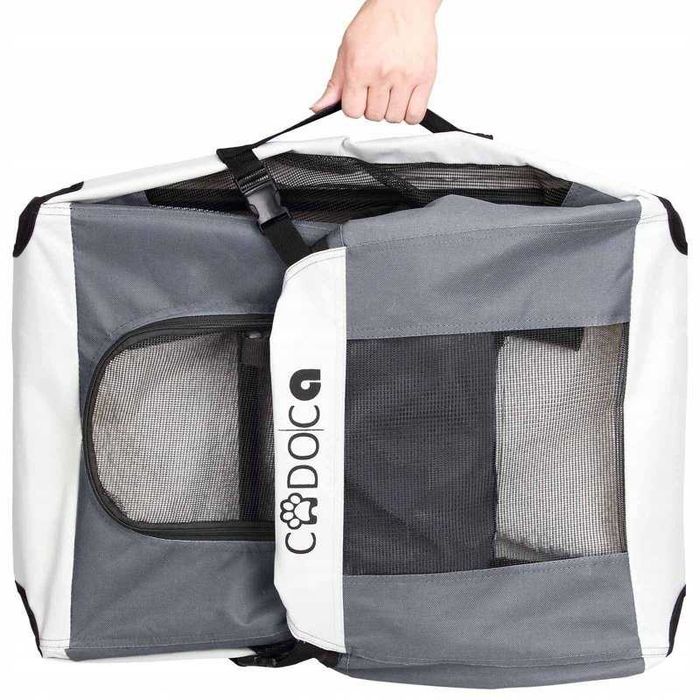 Transporter Podróżny dla Psa Kota – 60×42×42 cm Składany Lekki [NOWY]