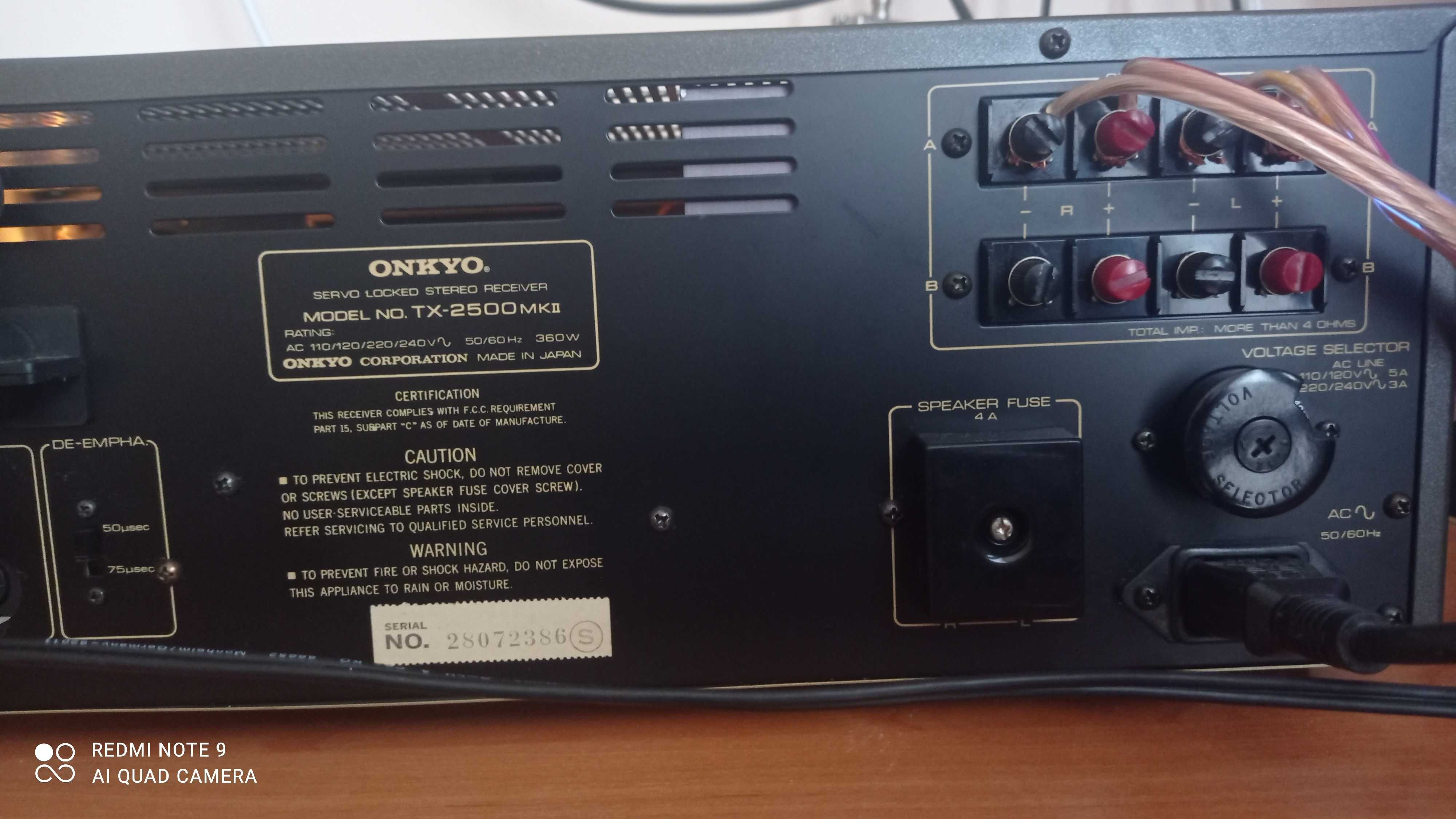 Amplituner Onkyo TX-2500 MKII TX 2500 MK2