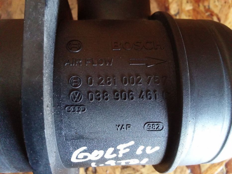 MEDIDOR DE MASSA DE AR VOLKSWAGEN AUDI SEAT 1.9TDI 0281002757 038906461O