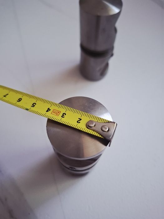 Klamki gałki uchwyty 2 szt drzwi szklane prysznicowe satyna stal nierd