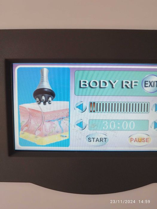 Aparelho Radio frequência, Cavitação e vácuoterapia. Com formação incl