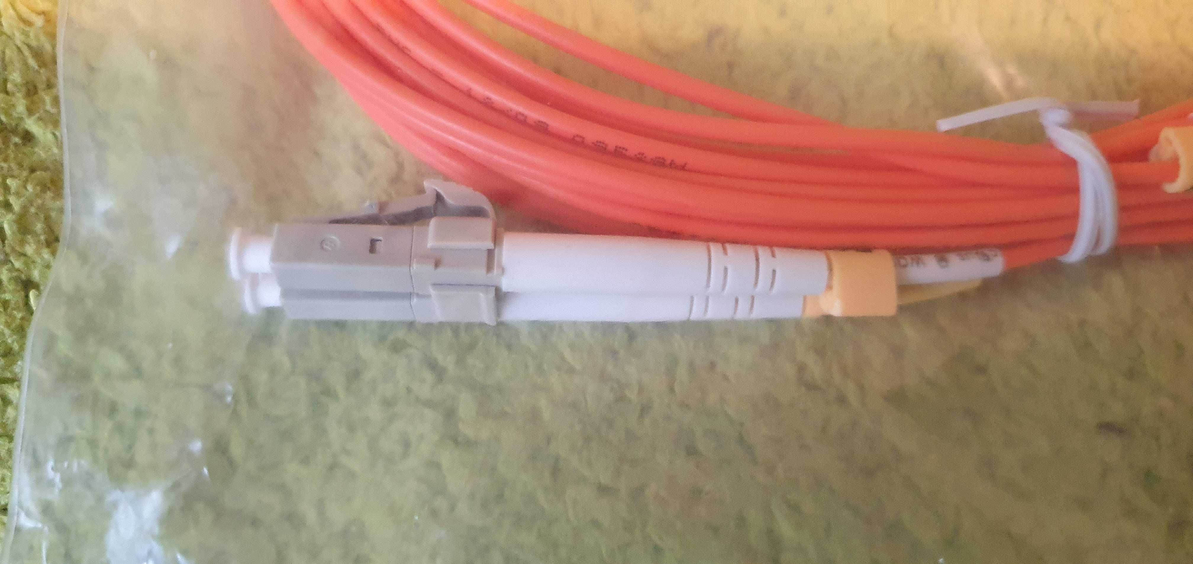 Patchcord światłowodowy FO MM LC-LC duplex 50/125 OM2 (4m) Nowy