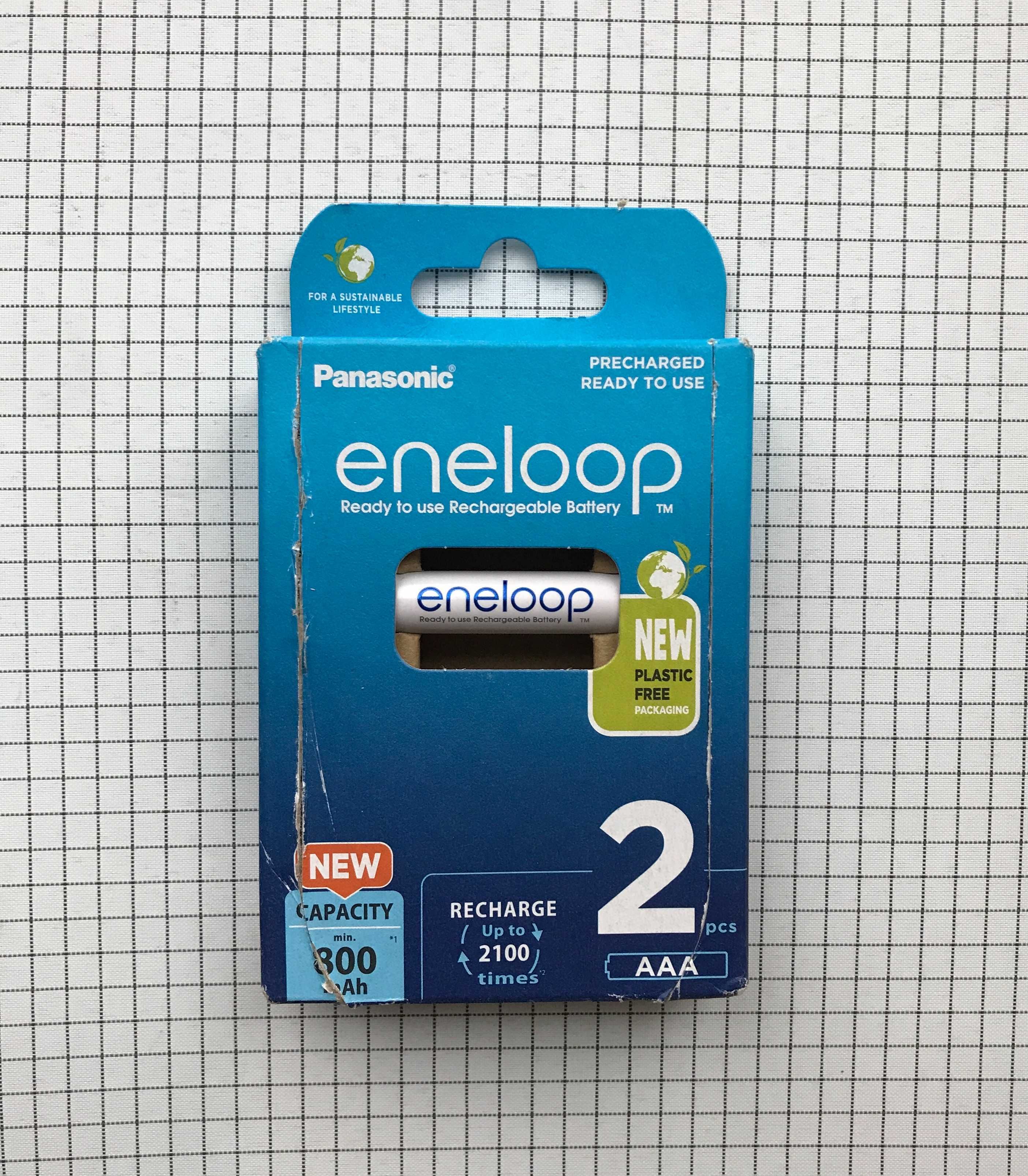 Акумулятори Panasonic Eneloop AAA/HR03, 800mAh, BK-4MCDE/2BE | нові