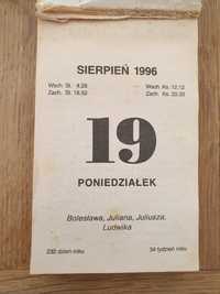 Kartka z kalendarza 1996