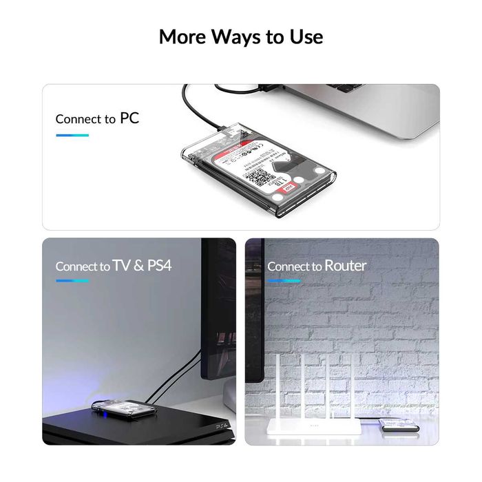 Зовнішня кишеня Type-c Orico для HDD 2.5" 2139C3-CR-EP