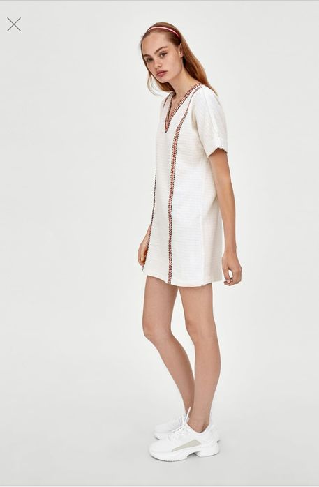 Платье Zara белое