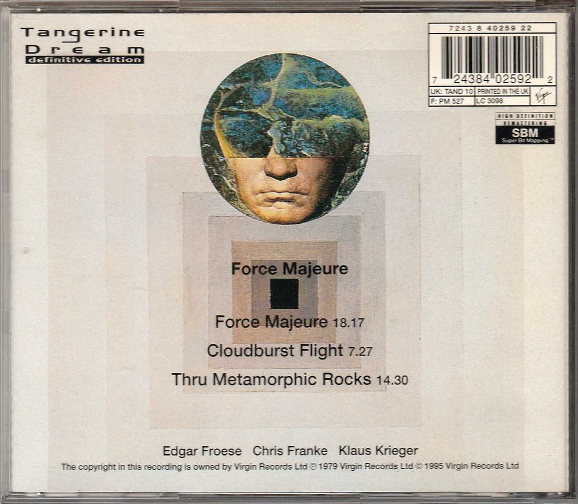 CD Tangerine Dream - Force Majeure