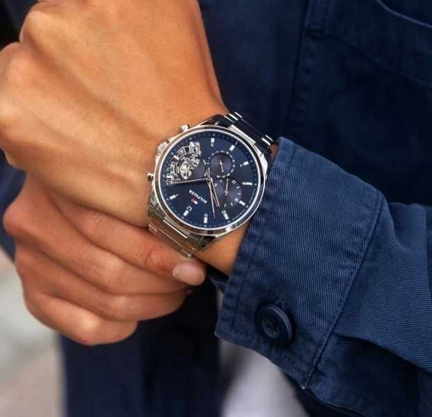 Zegarek męski TOMMY HILFIGER srebrny OKAZJA