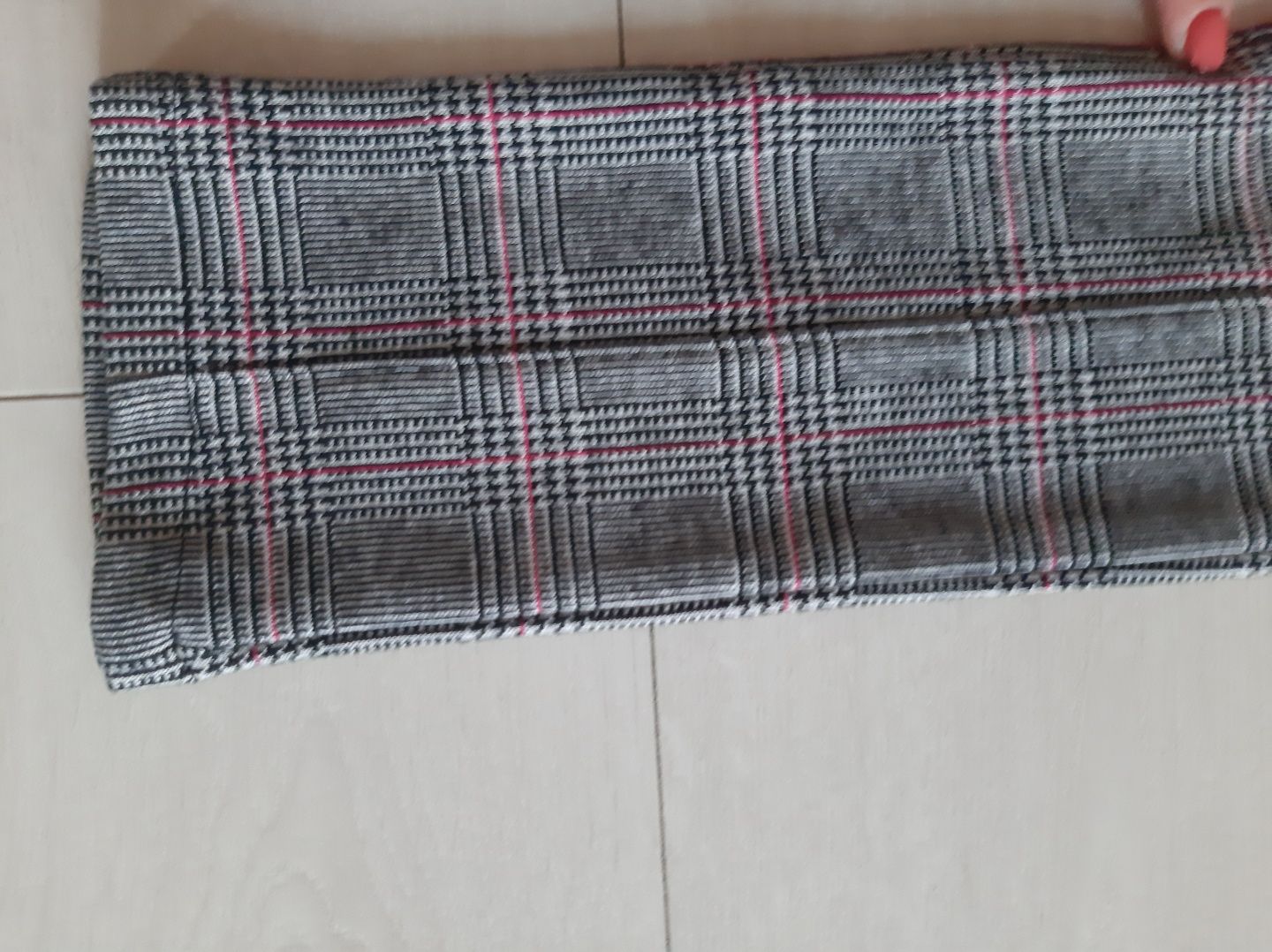 Spodnie bryczesy legginsy kratka  H&mda