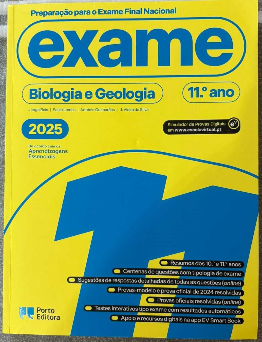 Livros de exames 11º e 12º ano (Mat. A, Port., Biol/Geol, Fis/Quím A)