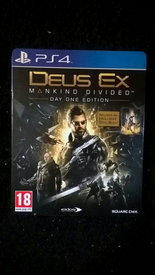 Deus Ex Mankind Divided Day One Edition Steelbook PlayStation 4 i 5