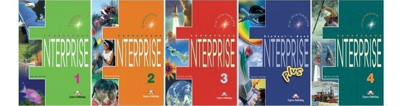 Enterprise 1,2,3,4 coursebook+Workbook