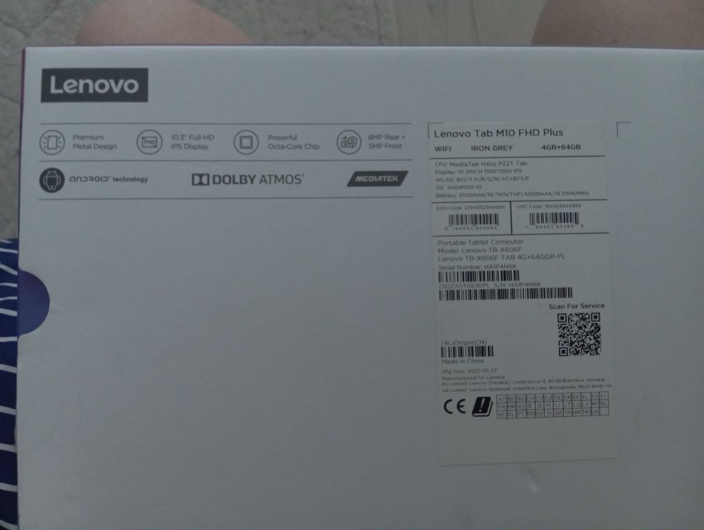 Tablet Lenovo  M10 FHD PLUS 4/64GB