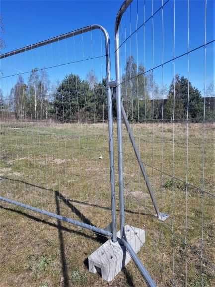 Ogrodzenie budowlane tymczasowe Panel owalny wzmocniony 3,5x2 m