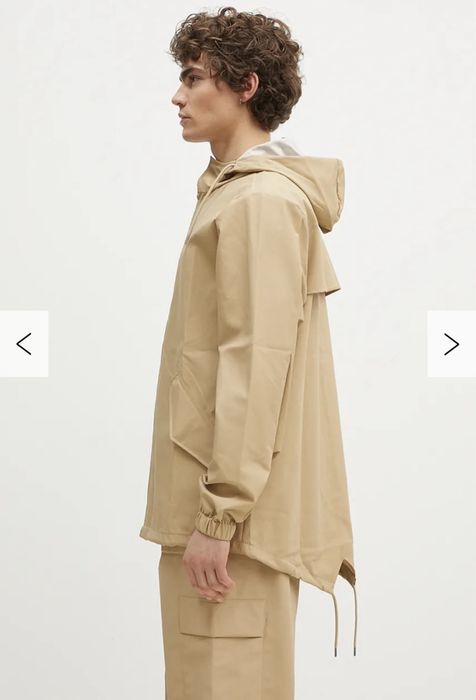 Дощовик Rains Fishtail Jacket бежевий М