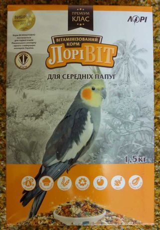 Корм для средних попугаев "ЛоріВіт" 1.5 кг