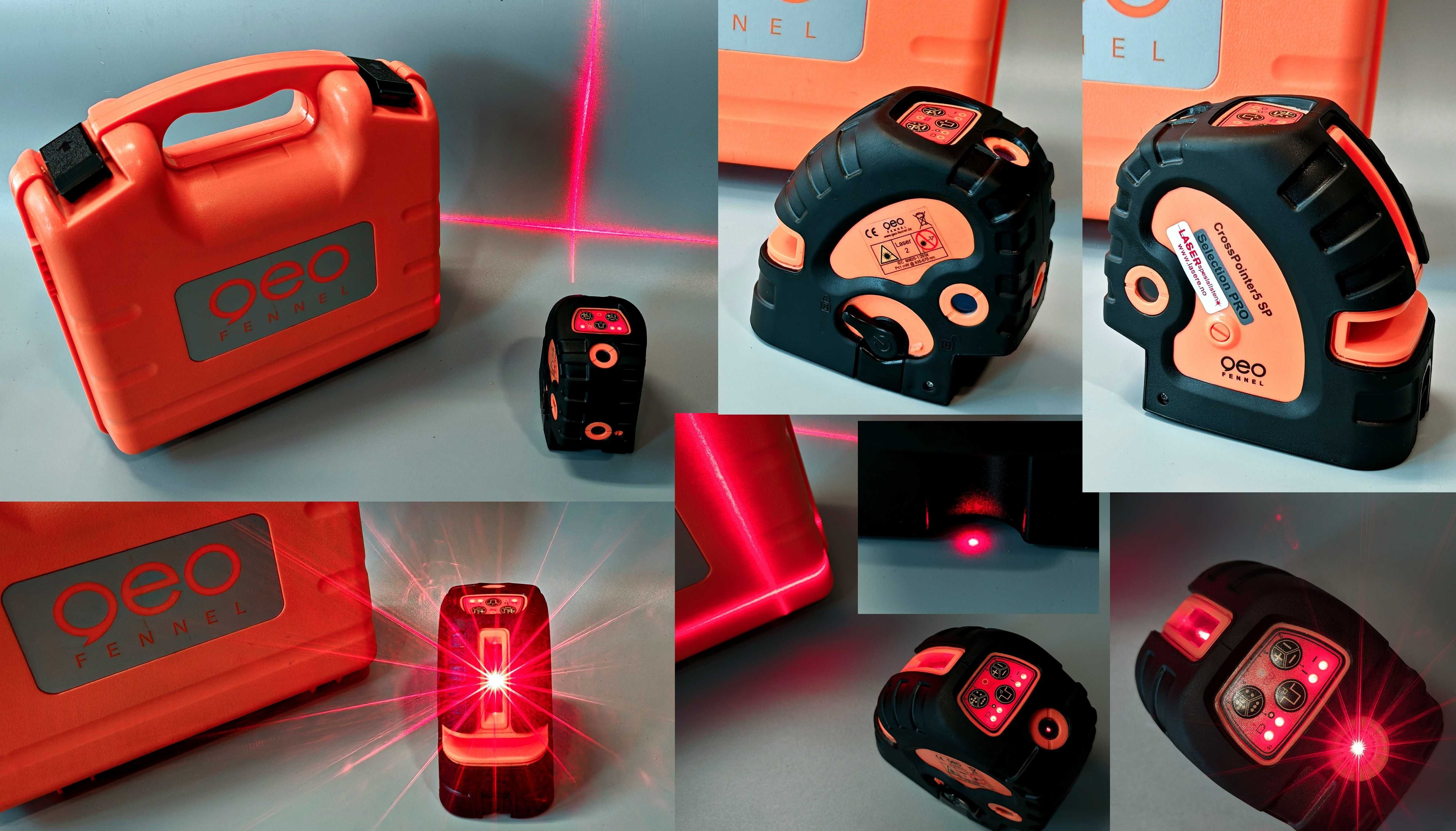 Laser Krzyżowy Geo Fennel Laser point CrossPointer5 SP 5 Punktów Kufer