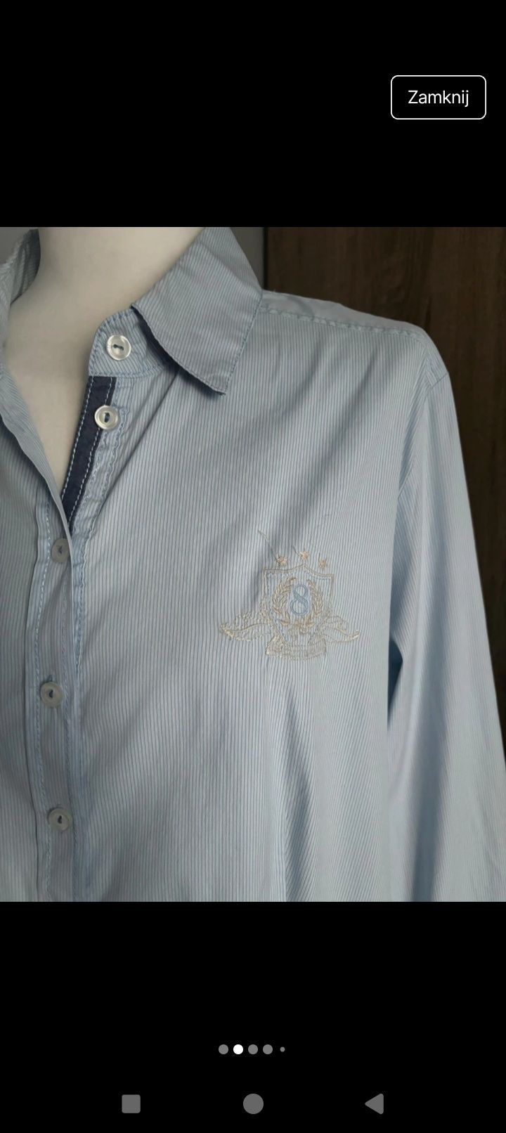 Elegancka koszula Gerry Weber błękitna w paski
