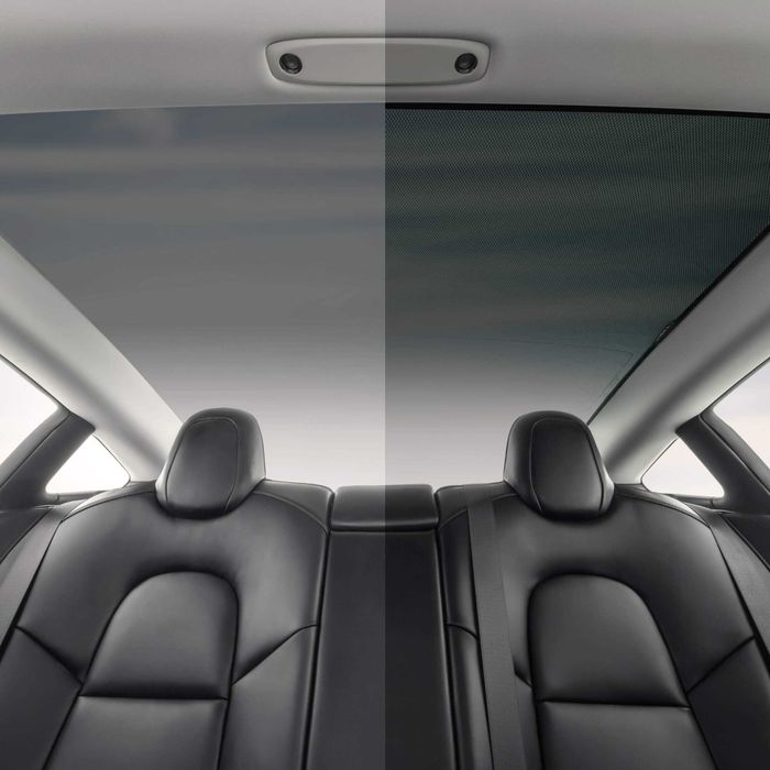 Tesla Model 3 – Osłona przeciwsłoneczna szklanego dachu