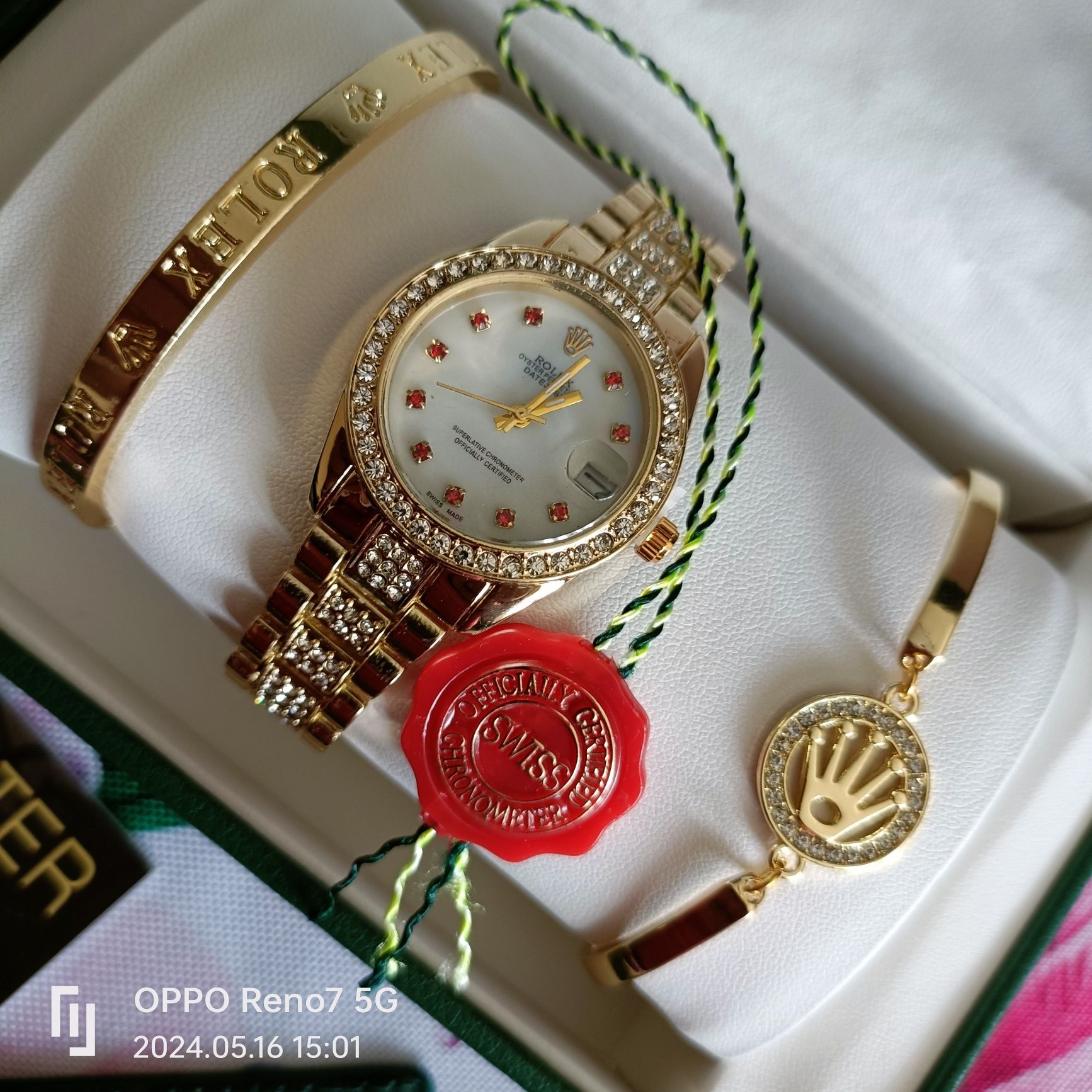 Zegarek Rolex i dwie bransoletki