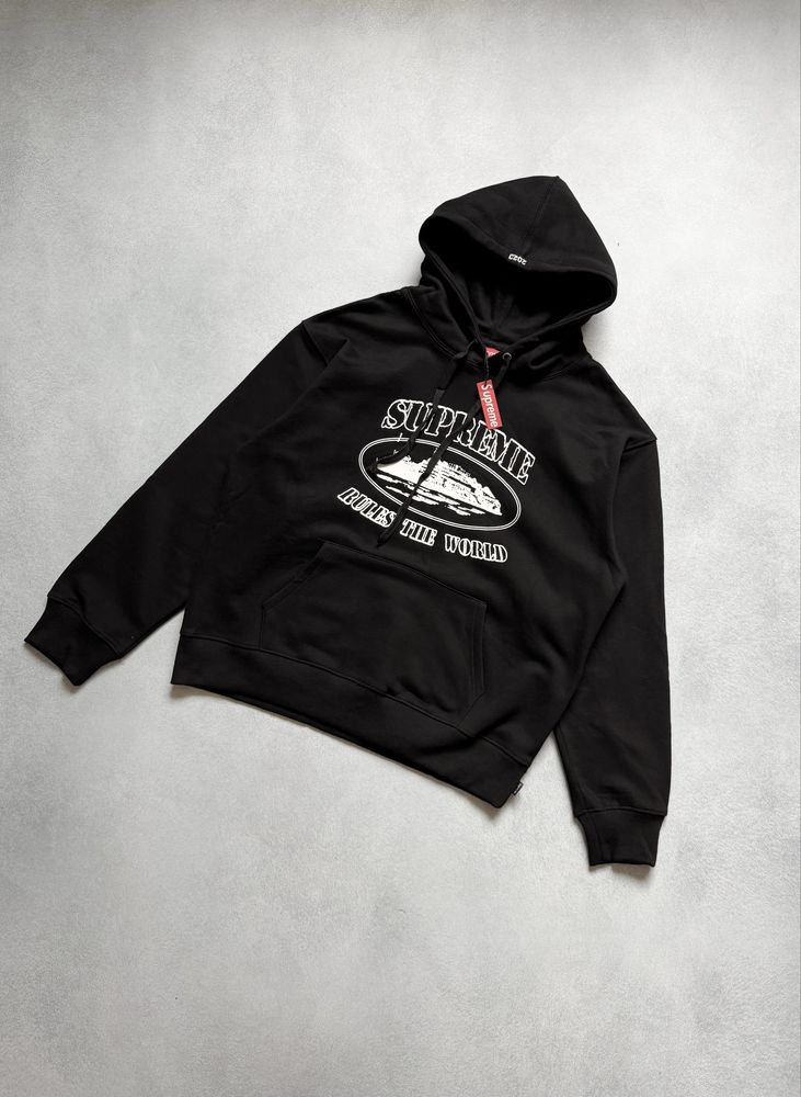 Худи Supreme x Corteiz Rules The World Суприм Кортез Кофта