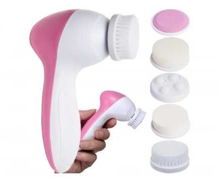 Szczoteczka do mycia twarzy peeling 5w1 masażer