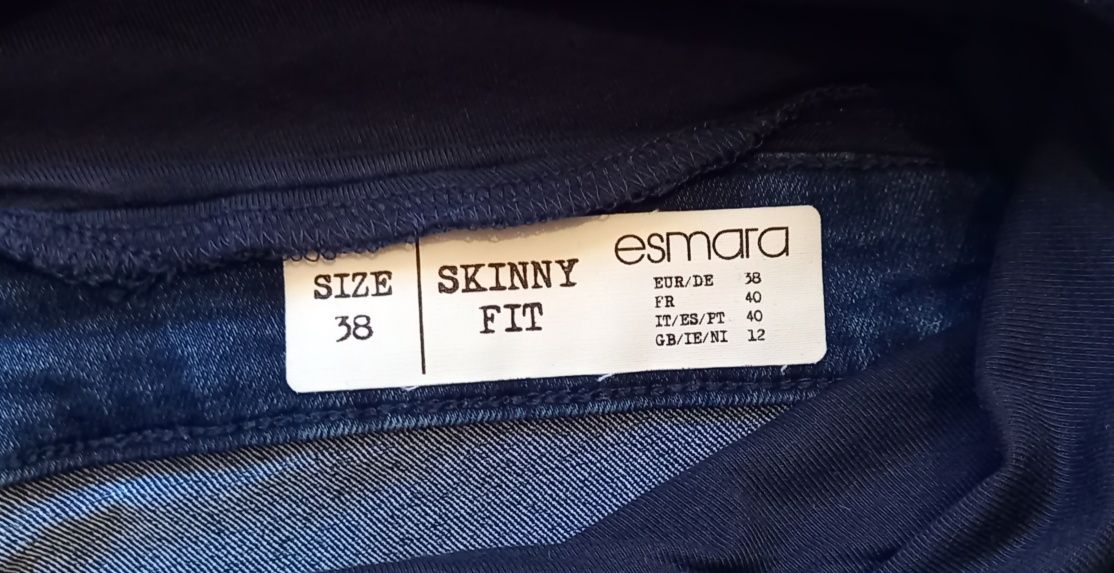 Jeansy ciążowe rozmiar 38 esmara