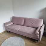 Sofa Kanapa Rozkładana AGATA Model GAMMA Pudrowy Róż