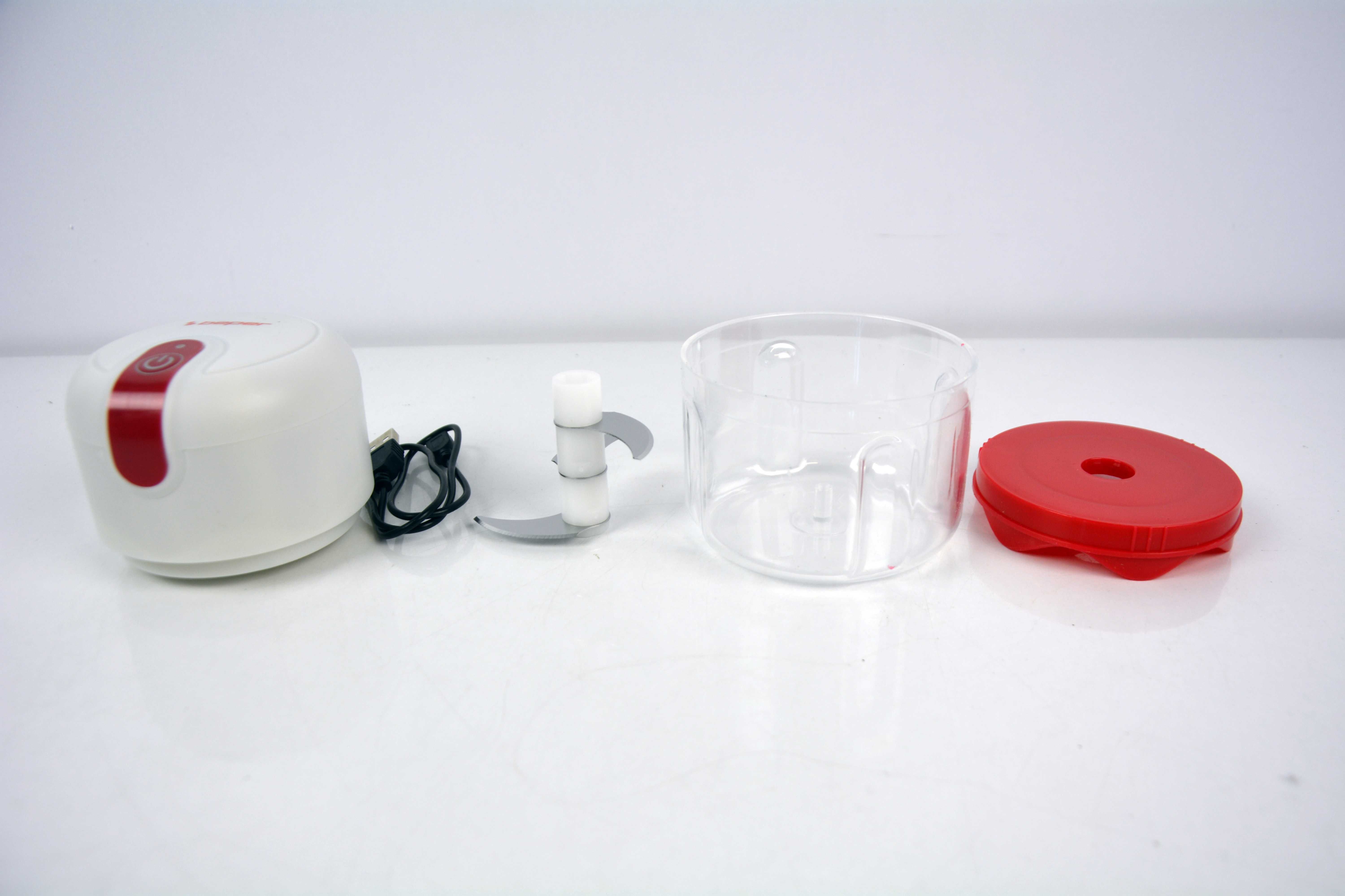 BEPER Rozdrabniacz USB, Mini Robot Kuchenny, Pojemność 250 ml, Moc 3,7