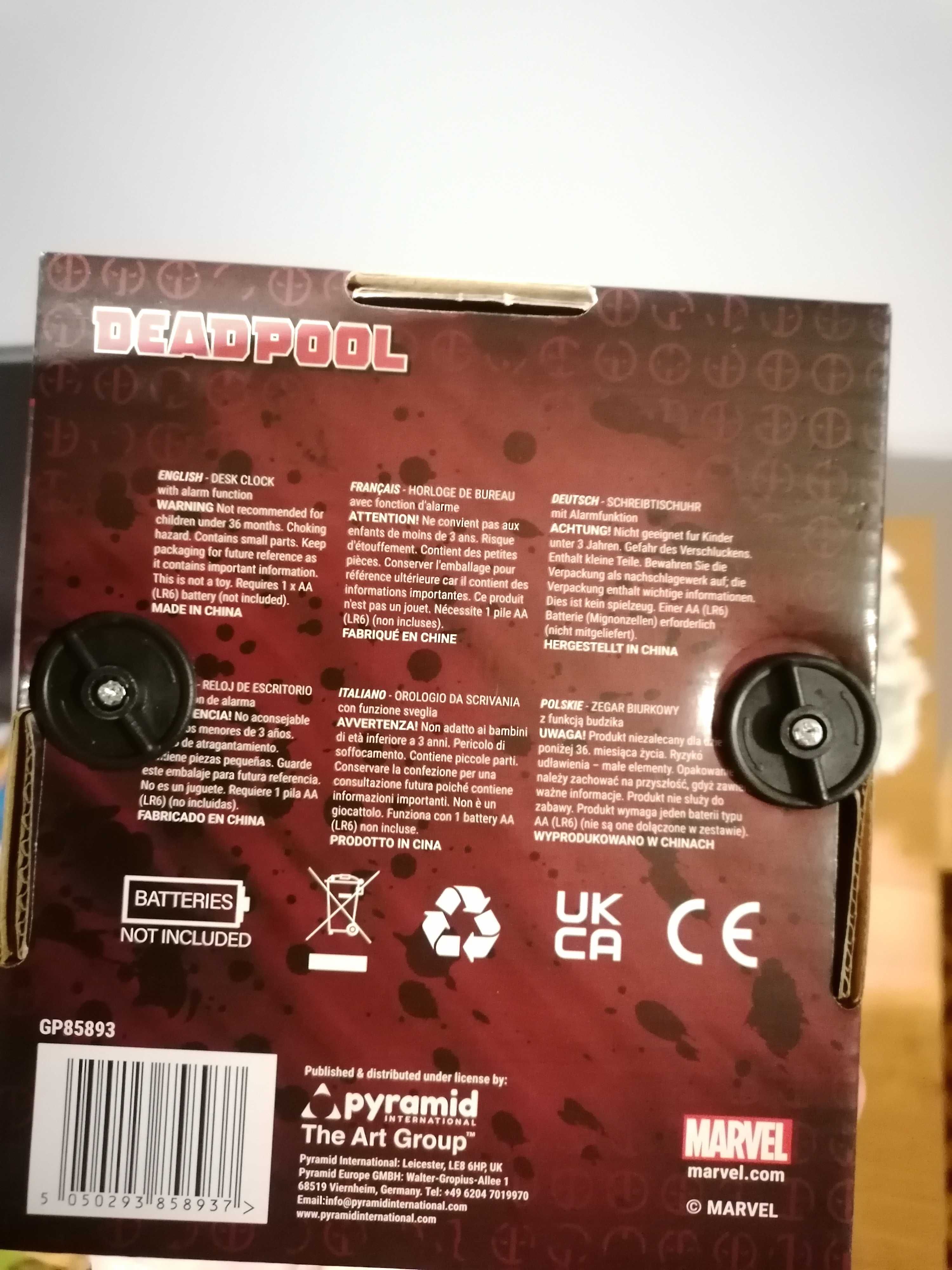 Zegar Deadpool Nowy w pudełku