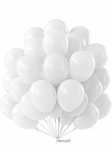Balony Białe Duże Komunia Wesele Urodziny Ślub  Dekoracja 100Szt