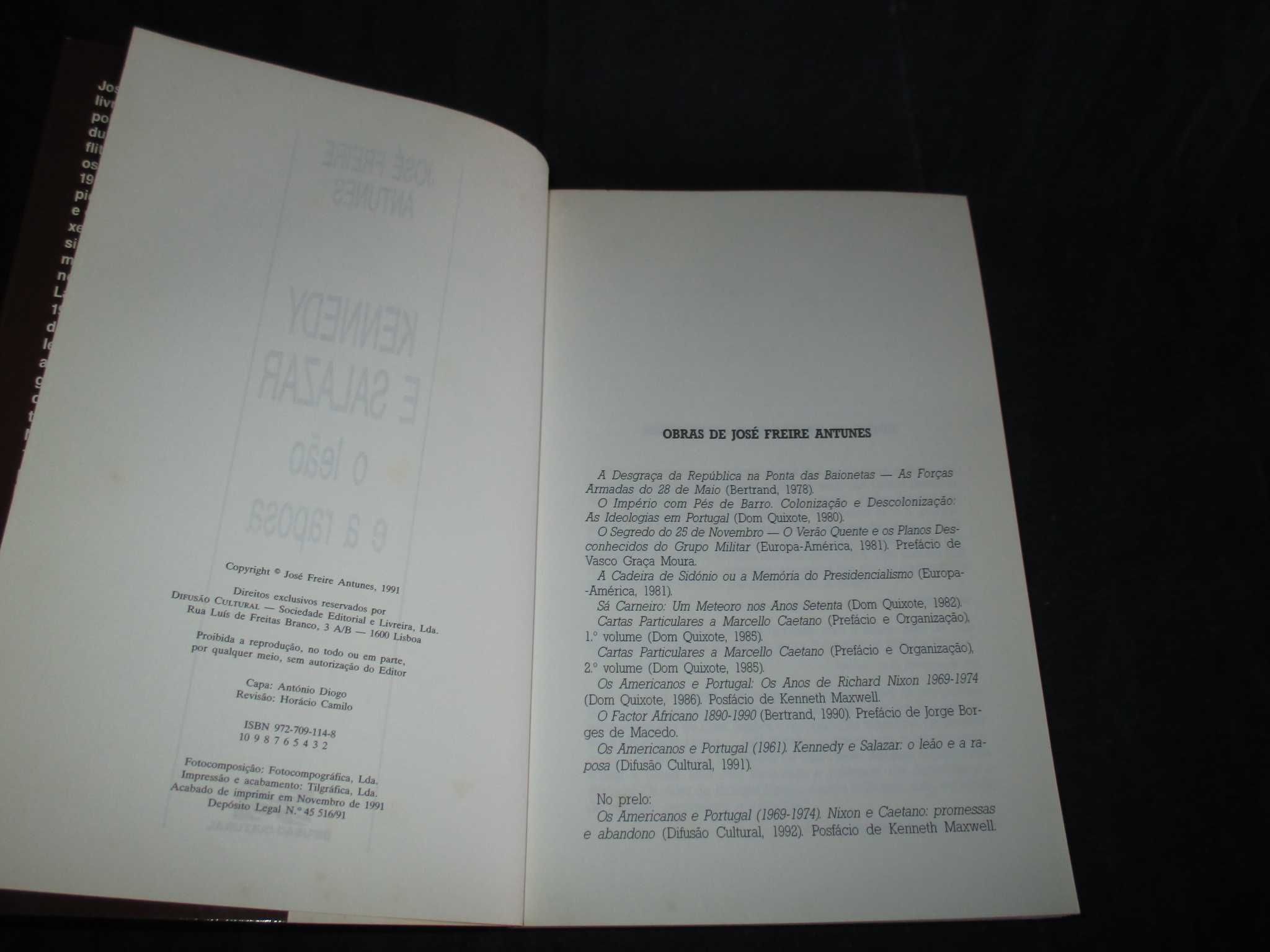 Livro Kennedy e Salazar O Leão e a Raposa Difusão Cultural