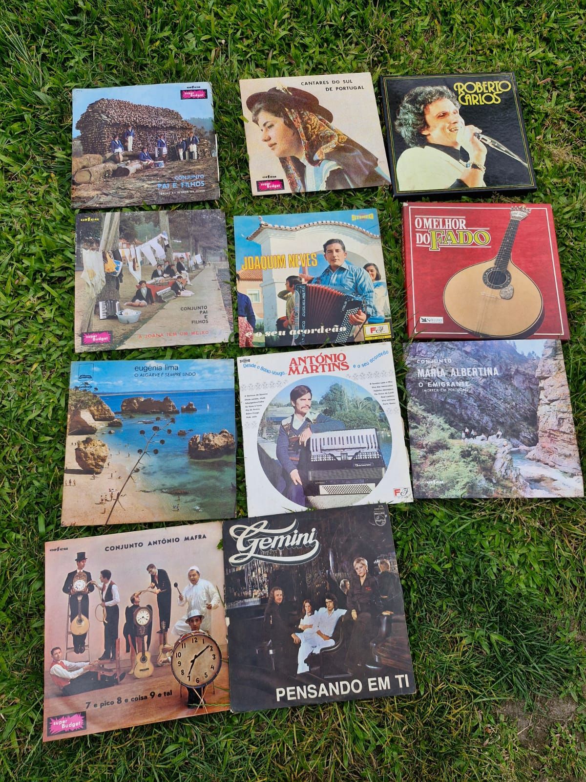 Cassetes e discos vinil