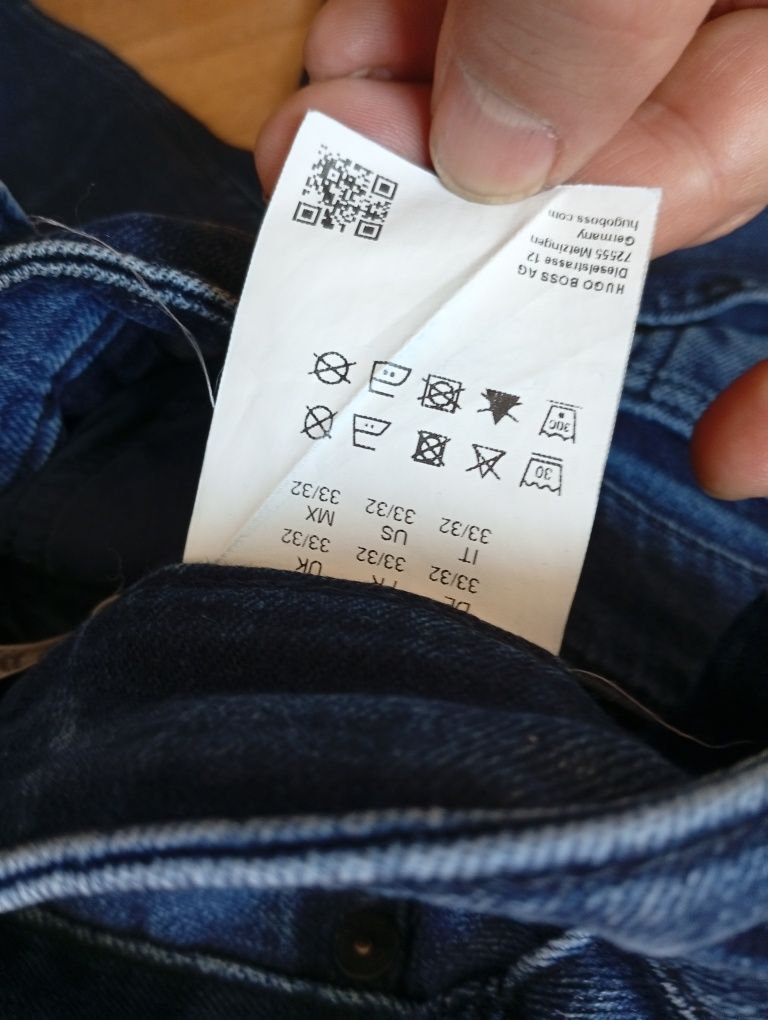 Hugo Boss oryginalne stretch slim jeans męskie w stanie bardzo dobrym