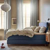 Nowe DUNVIK 200 X 180 cm IKEA 504.653.27 niebieskie pokrycie łóżka