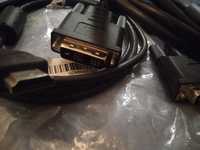 Cabos DVI/DVI/HDMI