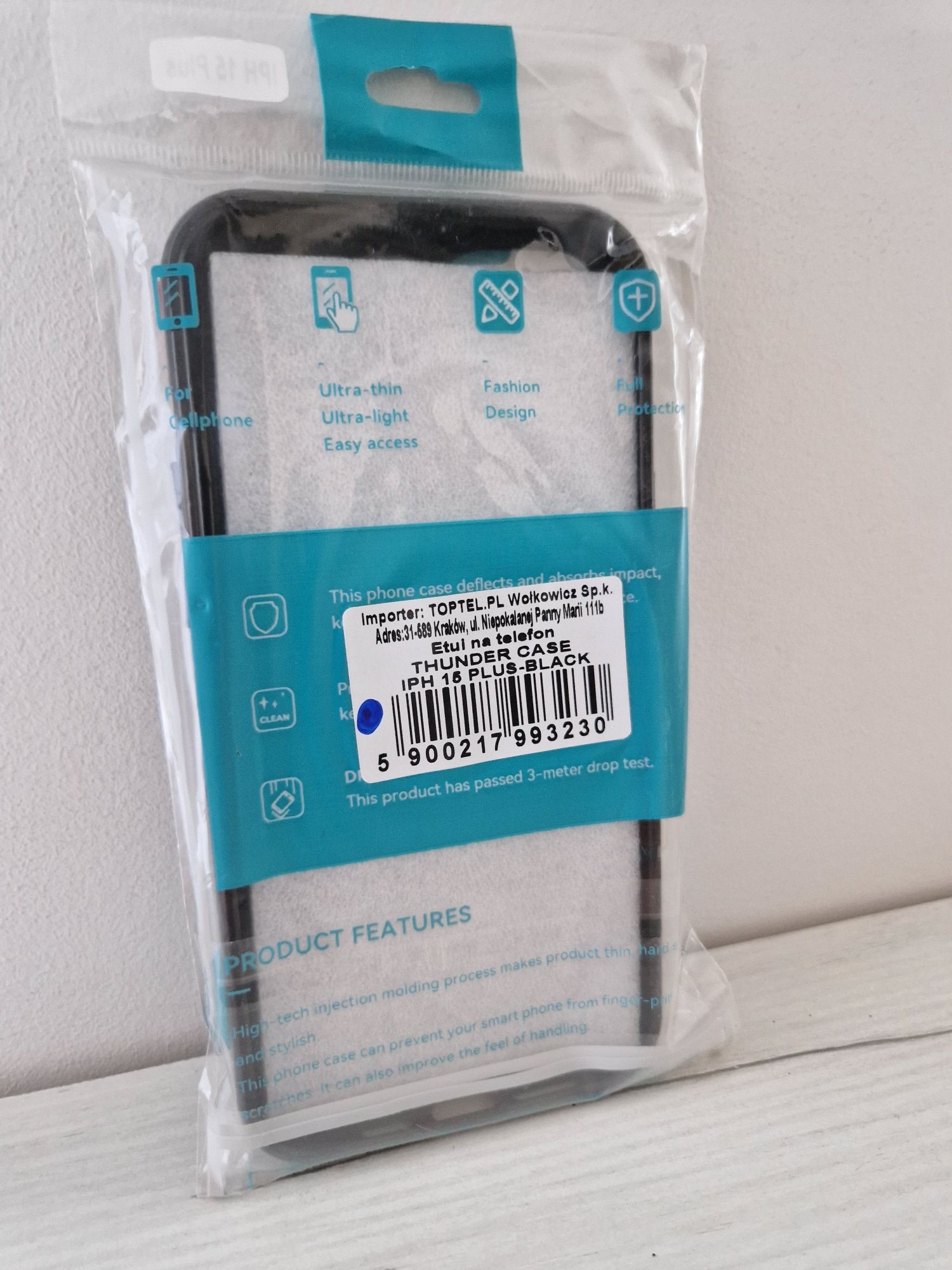 Thunder Case do Iphone 15 Plus Czarny