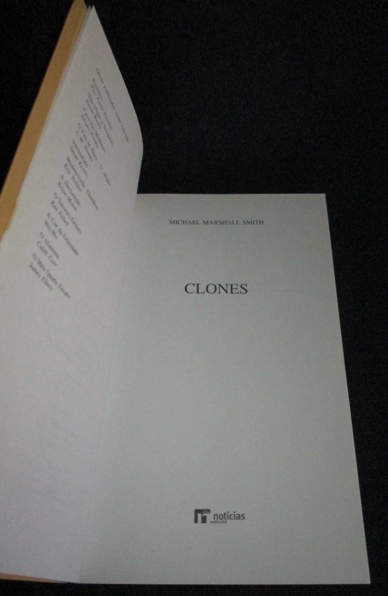 Livro Clones Michael Marshall Smith