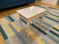 IKEA Tinius biały taboret stołek