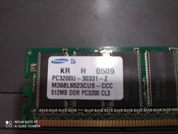 Samsung Memory Card KR H 0509 512mb DDR Model Pc3200u-30331 Z
