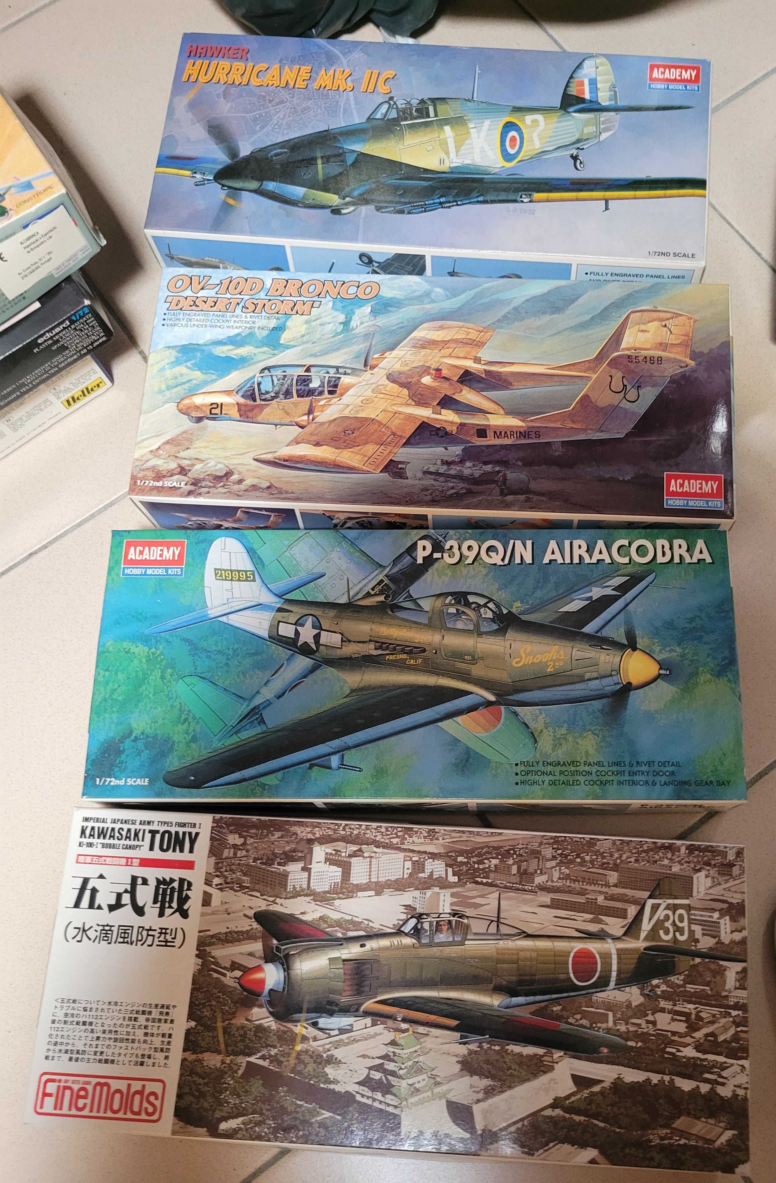 Kits de modelismo, vários modelos e tamanhos